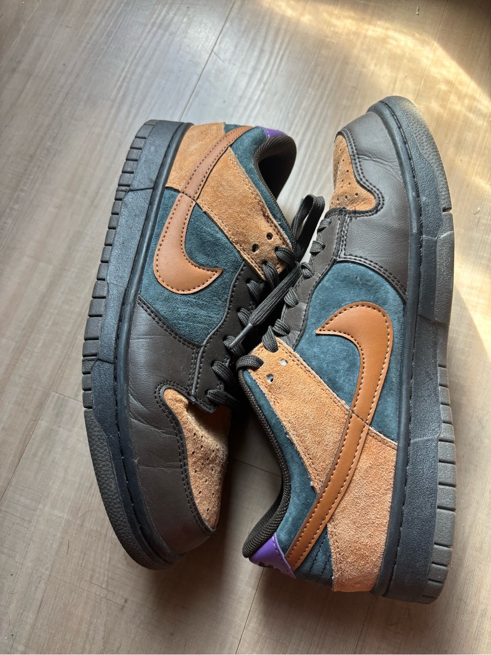 Men’s Dunk Low Premium Cider- Brown, Teal & Black Low-Top Sneakers